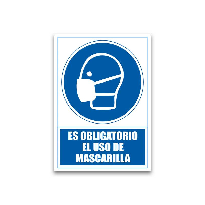 PLACA ARCHIVO 2000 "OBLIGATORIO EL USO DE MASCARILLA" PLACA ARCHIVO 2000 "OBLIGATORIO EL USO DE MASCARILLA"
