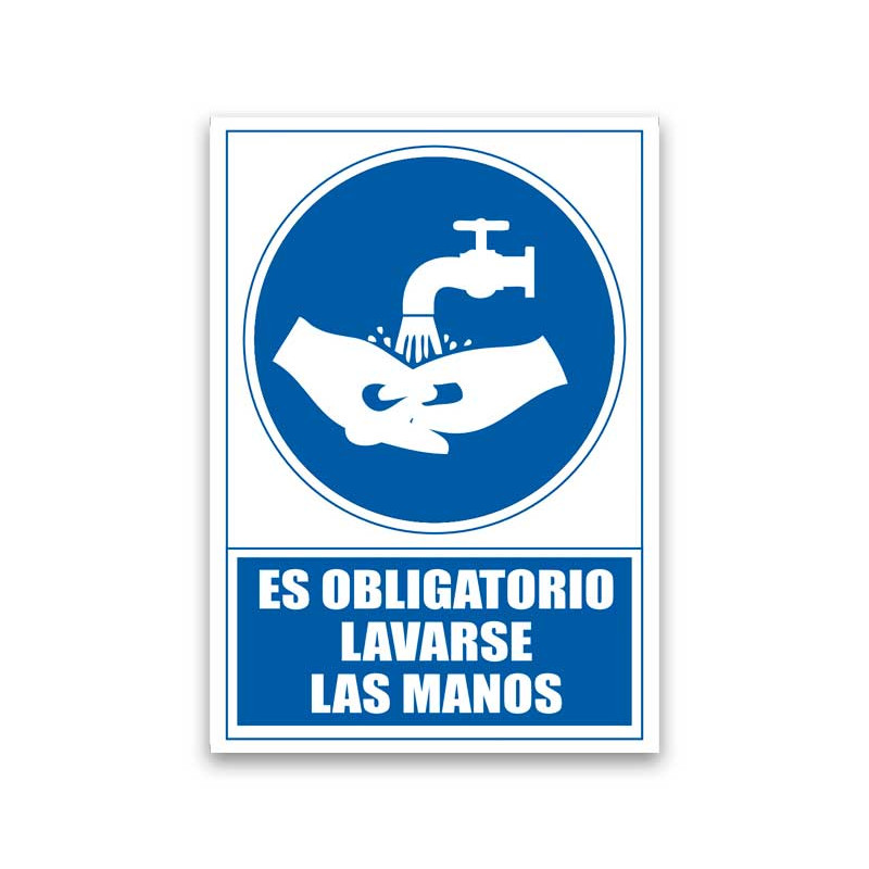 PLACA ARCHIVO 2000 "OBLIGATORIO LAVARSE LAS MANOS" PLACA ARCHIVO 2000 "OBLIGATORIO LAVARSE LAS MANOS"