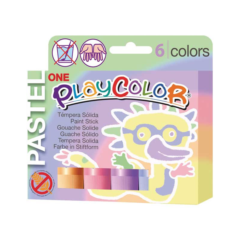ESTUCHE 6 TÉMPERAS PLAYCOLOR SÓLIDAS PASTEL ESTUCHE 6 TÉMPERAS PLAYCOLOR SÓLIDAS PASTEL