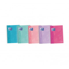 CUADERNO OXFORD "EUROPEANBOOK 4 TOUCH" A5+ 120h COLORES PASTEL