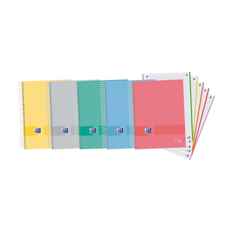 CUADERNO OXFORD "EUROPEANBOOK 5 OXFORD&YOU" A4+ 120h COLORES VIVOS