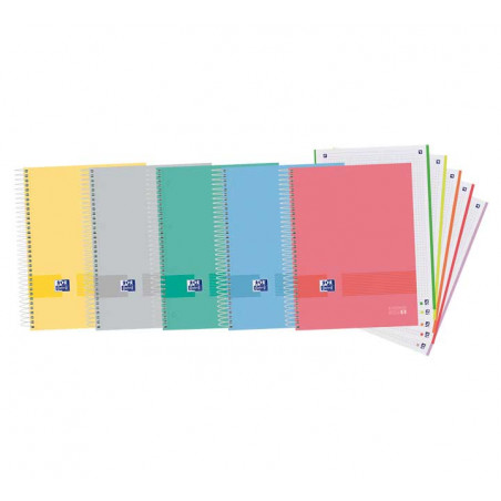 CUADERNO OXFORD "EUROPEANBOOK 5 OXFORD&YOU" A4+ 120h COLORES VIVOS