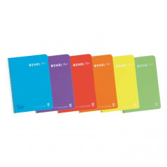 CUADERNO ENRI PLUS 80h 4º 5x5 CON MARGEN COLORES VIVOS