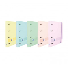 CARPETA OXFORD "EUROPEANBINDER+: LIVE&GO" A4+ COLORES PASTEL