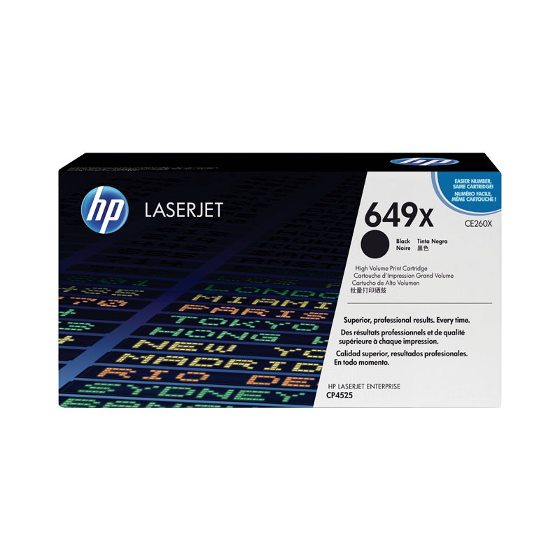 CARTUCHO DE TÓNER ORIGINAL LASERJET HP 649X DE ALTA CAPACIDAD CARTUCHO DE TÓNER ORIGINAL LASERJET HP 649X DE ALTA CAPACIDAD