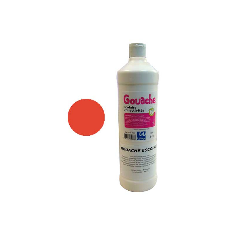 BOTELLA WINGO GOUACHE ESCOLAR 1l