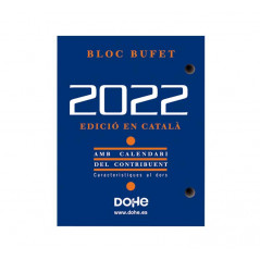 CALENDARIO 2022 DOHE "BLOQUE BUFETE" 8,5x11cm CATALÁN