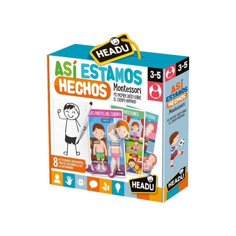 JUEGO HEADU "ASÍ ESTAMOS HECHOS - MONTESSORI"