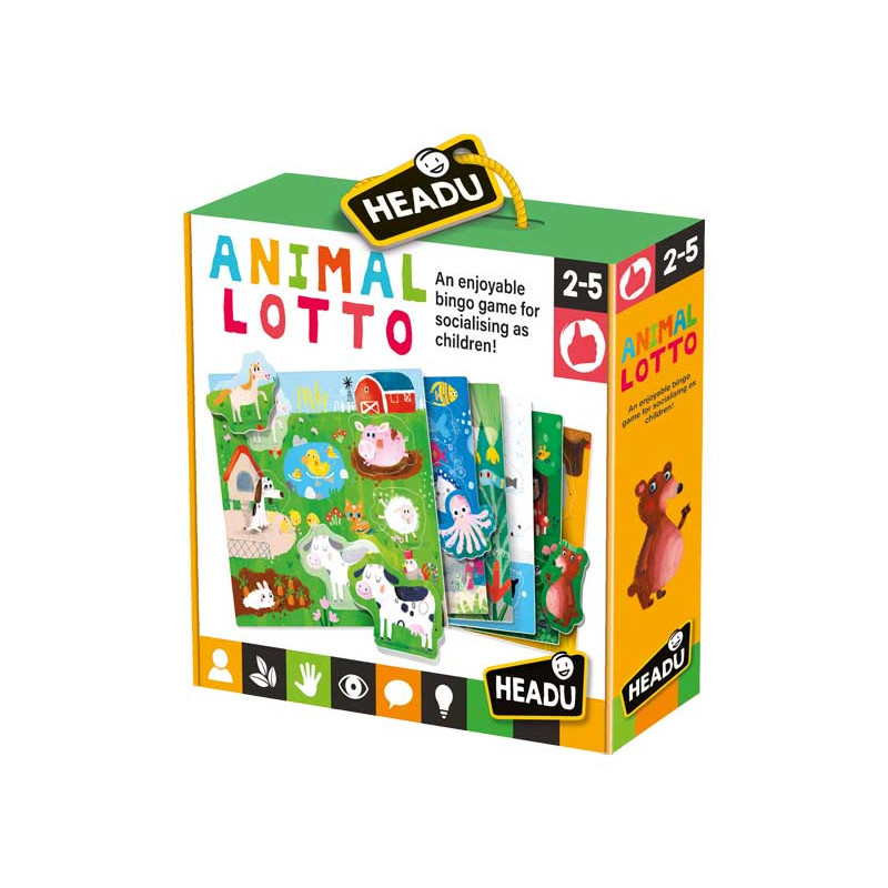 JUEGO HEADU "ANIMAL LOTTO - MONTESSORI"