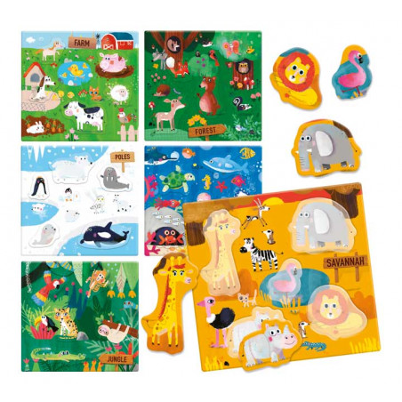 JUEGO HEADU "ANIMAL LOTTO - MONTESSORI"