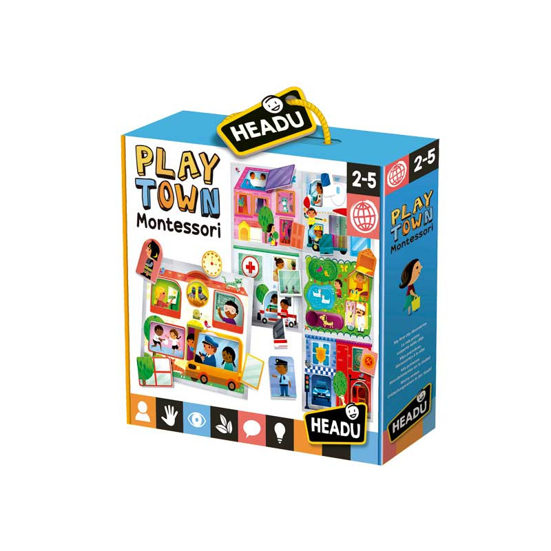 JUEGO HEADU "PLAY TOWN - MONTESSORI"