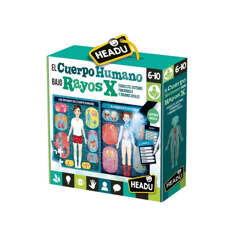 JUEGO HEADU "EL CUERPO HUMANO BAJO RAYOS X" JUEGO HEADU "EL CUERPO HUMANO BAJO RAYOS X"