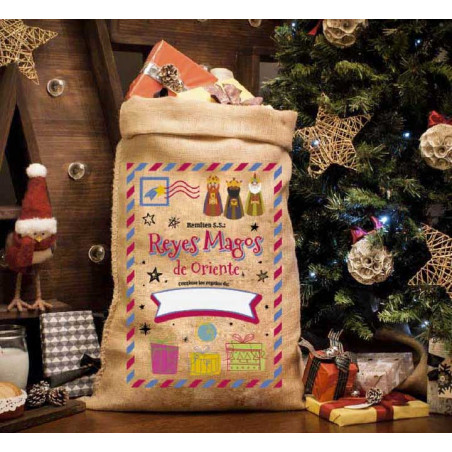CAJA 6 SACOS PARA REGALOS REYES MAGOS 50x70cm