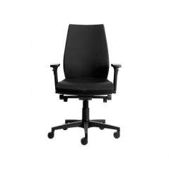 Silla de oficina ergonómica sin ruedas, silla de computadora con patas  fijas cruzadas, silla de oficina sin brazos, silla giratoria de altura