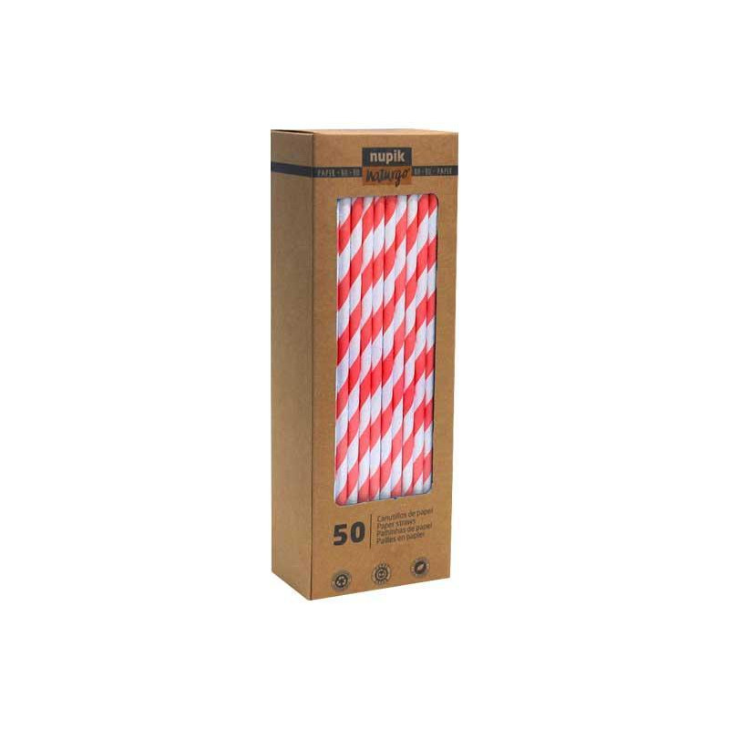 CAJA 50 PAJITAS DE CARTÓN NUPIK NATURGO 6mm CAJA 50 PAJITAS DE CARTÓN NUPIK NATURGO 6mm