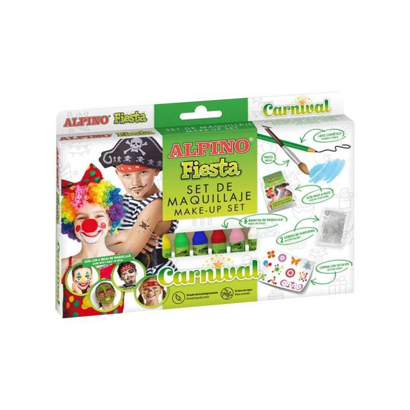 SET MAQUILLAJE FACIAL ALPINO "FIESTA: CARNAVAL" SET MAQUILLAJE FACIAL ALPINO "FIESTA: CARNAVAL"