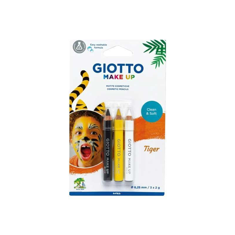 SET 3 LÁPICES GIOTTO "MAKE UP: TIGRE"