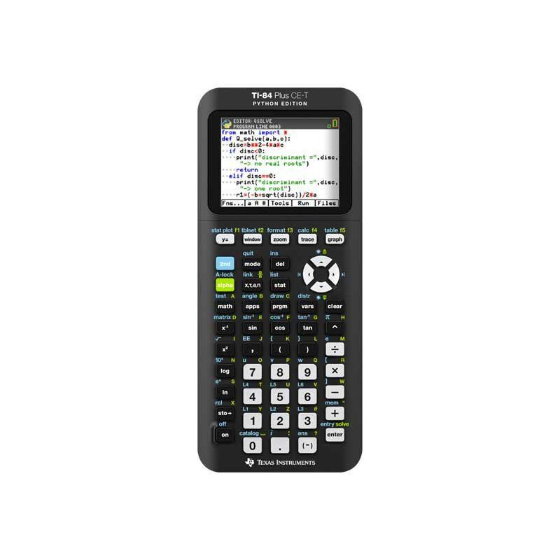 CALCULADORA GRÁFICA TEXAS INSTRUMENTS "TI-84 PLUS C-ET PYTHON EDITION" CALCULADORA GRÁFICA TEXAS INSTRUMENTS "TI-84 PLUS C-ET PYTHON EDITION"