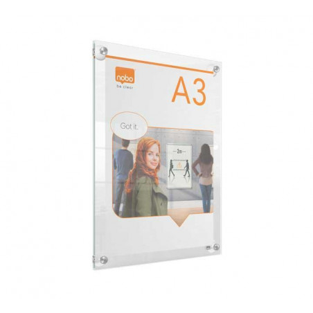 PORTAPOSTER MURAL NOBO PREMIUM PLUS REMOVIBLE A3