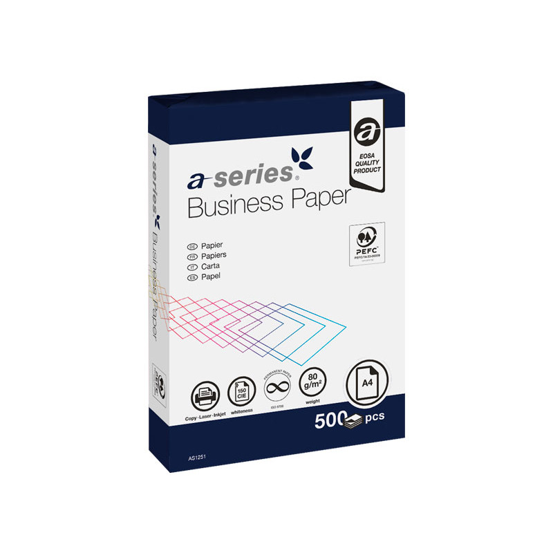 CAJA 5 PAQUETES 500h PAPEL A-SERIES BUSINESS A4 CAJA 5 PAQUETES 500h PAPEL A-SERIES BUSINESS A4