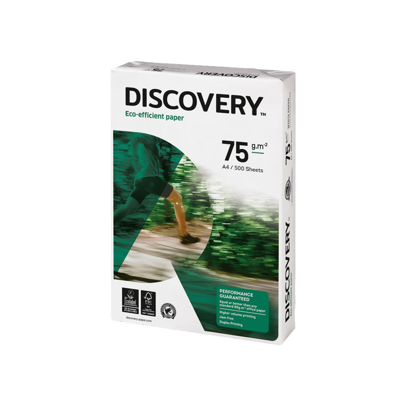 CAJA 5 PAQUETES 500h PAPEL DISCOVERY A4 75gr