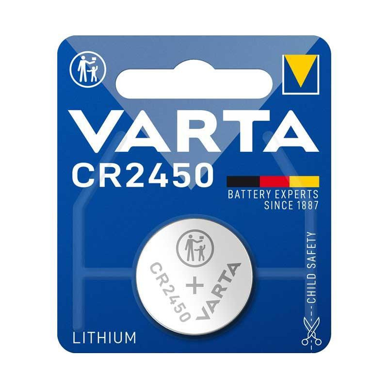 BLÍSTER 1 PILA VARTA DE BOTÓN CR2450 BLÍSTER 1 PILA VARTA DE BOTÓN CR2450
