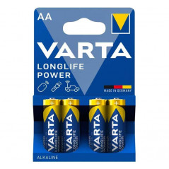 BLÍSTER 4 PILAS VARTA AA LONGLIFE POWER LR06