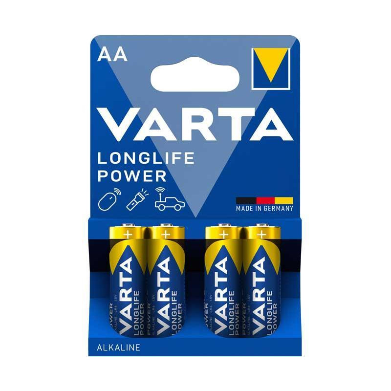 BLÍSTER 4 PILAS VARTA AA LONGLIFE POWER LR06