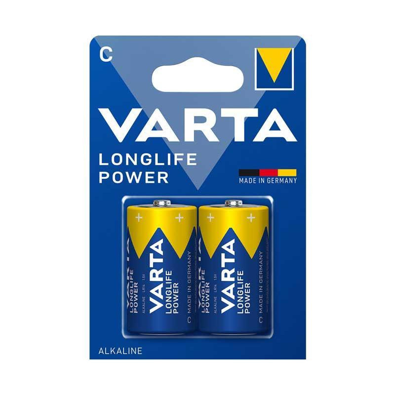 BLÍSTER 2 PILAS VARTA LONGLIFE POWER C / LR14 BLÍSTER 2 PILAS VARTA LONGLIFE POWER C / LR14