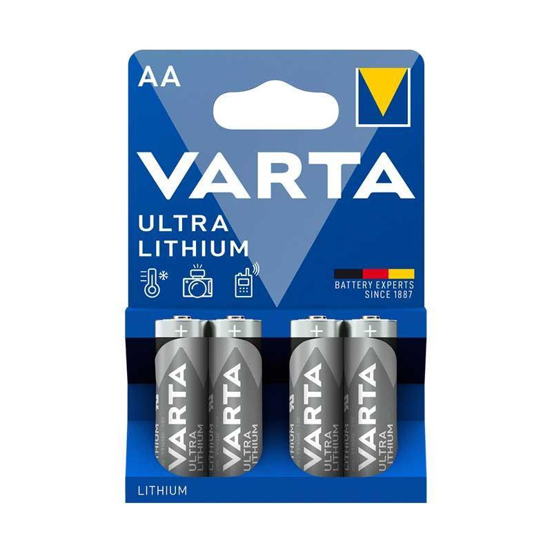 BLÍSTER 4 PILAS VARTA ULTRA LITHIUM AA BLÍSTER 4 PILAS VARTA ULTRA LITHIUM AA