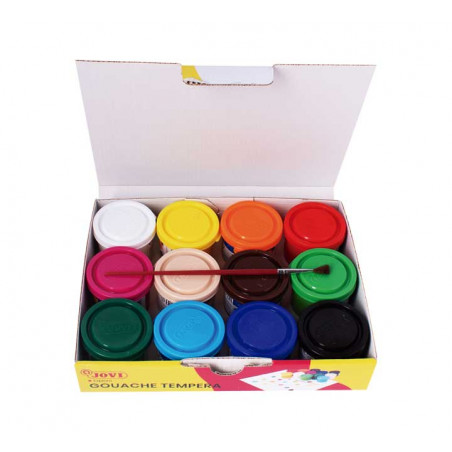 ESTUCHE 12 TÉMPERAS JOVI GOUACHE 35ml