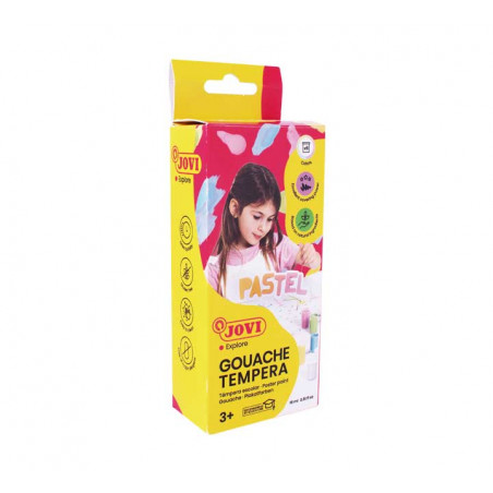 ESTUCHE 6 TÉMPERAS JOVI GOUACHE 15ml PASTEL