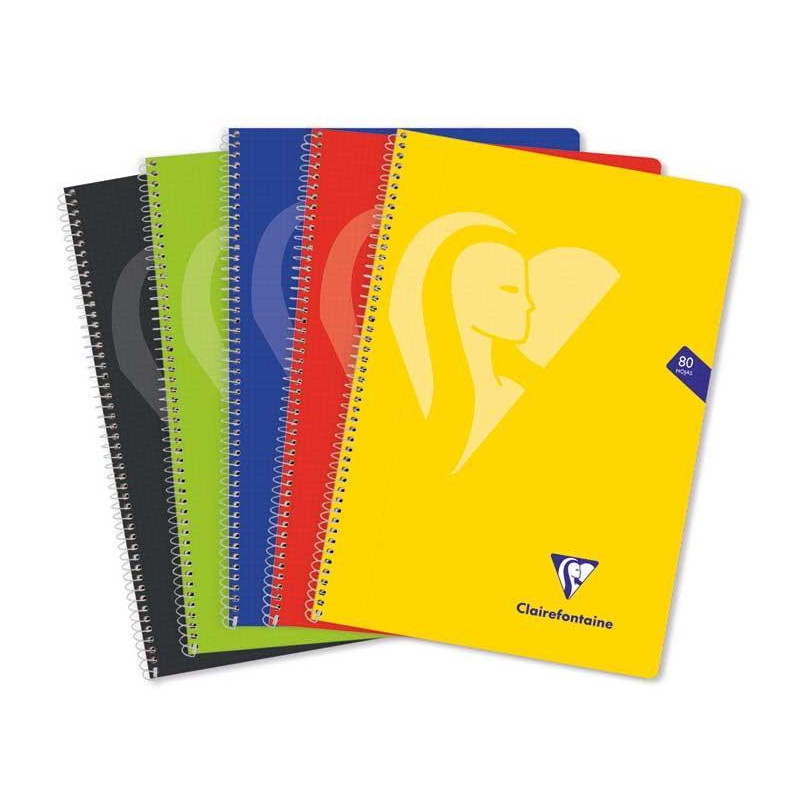 PACK 5 CUADERNOS CLAIREFONTAINE "MIMESYS" Fº COLORES VIVOS TAPA POLIPROPILENO PACK 5 CUADERNOS CLAIREFONTAINE "MIMESYS" Fº COLORES VIVOS TAPA POLIPROPILENO