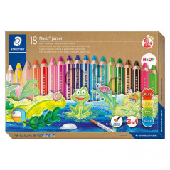 ESTUCHE 18 LÁPICES DE COLORES STAEDTLER NORIS JUNIOR