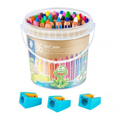 BOTE 36 LÁPICES DE COLORES STAEDTLER NORIS JUNIOR