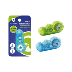 CINTA CORRECTORA BISMARK SUPER MINI 5mm x 6m
