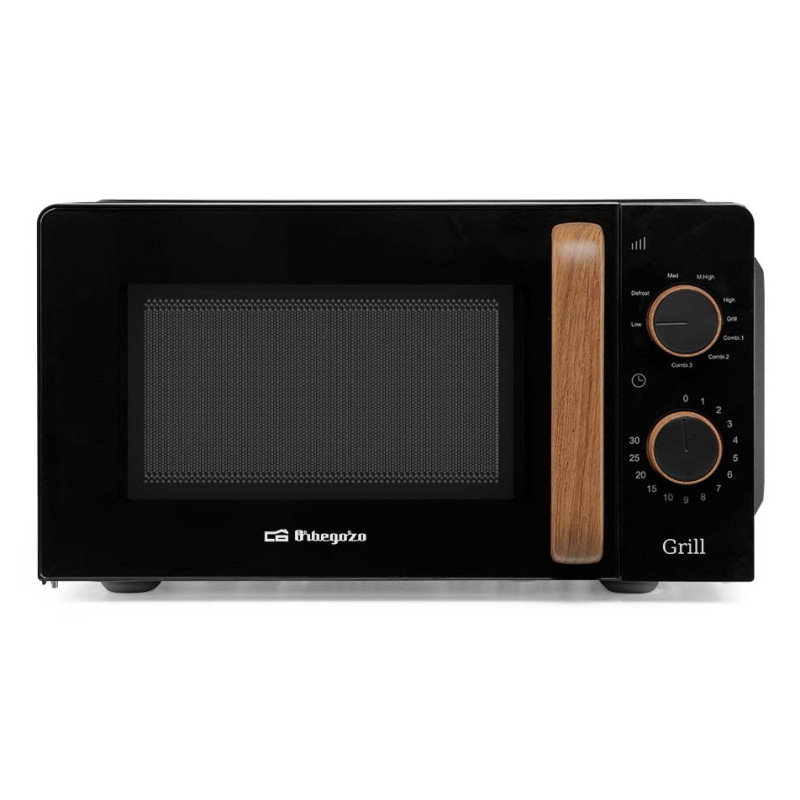 MIG 2140 NEGRO, MADERA MICROONDAS CON GRILL ENCIMERA 20 L 700 W