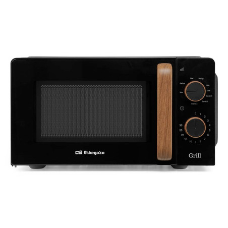 MIG 2140 NEGRO, MADERA MICROONDAS CON GRILL ENCIMERA 20 L 700 W