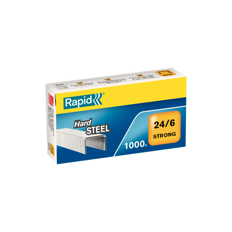 CAJA 1000 GRAPAS RAPID 24/6 STRONG CAJA 1000 GRAPAS RAPID 24/6 STRONG