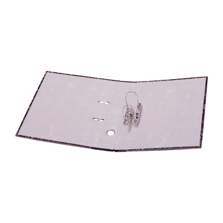 ARCHIVADOR JASPEADO NEGRO A-SERIES A4 CON RADO