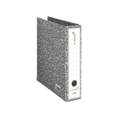 ARCHIVADOR JASPEADO GRIS A-SERIES A4 SIN RADO