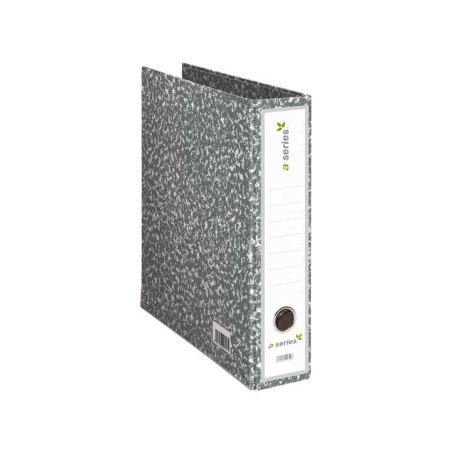 ARCHIVADOR JASPEADO GRIS A-SERIES A4 SIN RADO