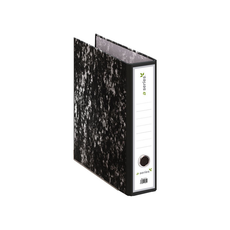 ARCHIVADOR JASPEADO NEGRO A-SERIES A4 SIN RADO ARCHIVADOR JASPEADO NEGRO A-SERIES A4 SIN RADO