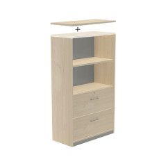 ARMARIO MADERA ROCADA "STORE" 156x90cm CARPETERO