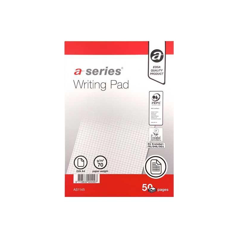 BLOC DE NOTAS A-SERIES A4 5x5 CON TAPA 50h BLOC DE NOTAS A-SERIES A4 5x5 CON TAPA 50h