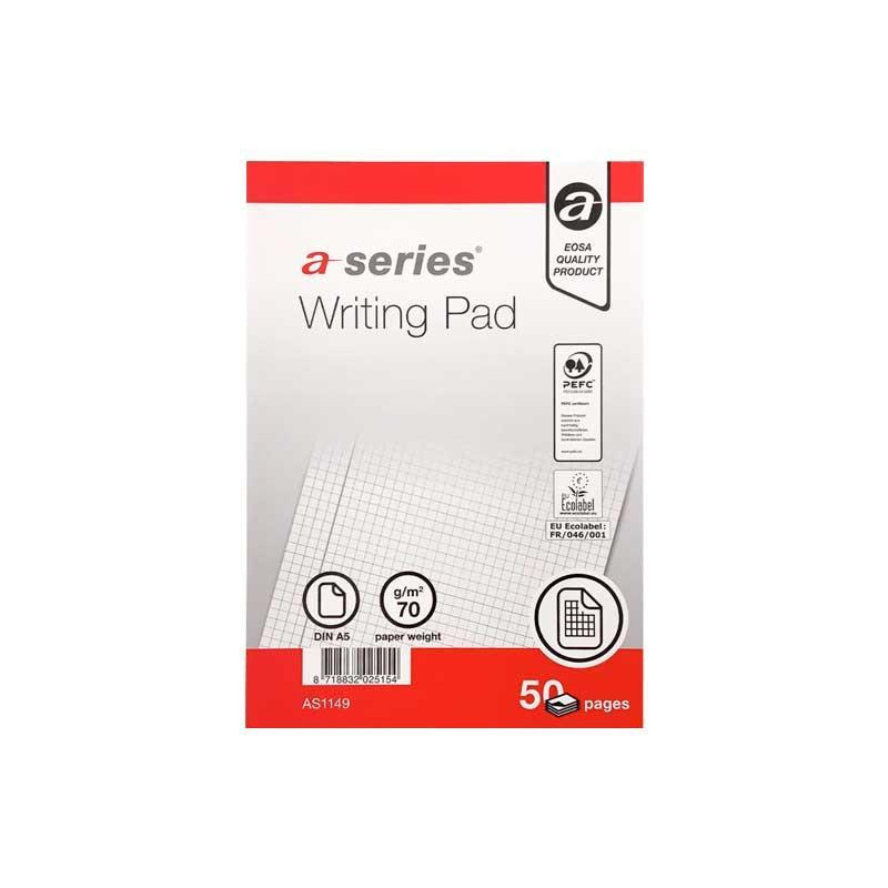 BLOC DE NOTAS A-SERIES A5 5x5 CON TAPA 50h BLOC DE NOTAS A-SERIES A5 5x5 CON TAPA 50h