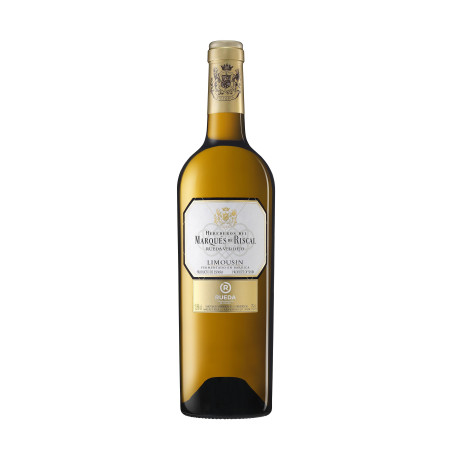 BOTELLA VINO BLANCO "LIMOUSIN VERDEJO MARQUÉS DE RISCAL" 75cl