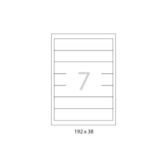 CAJA 100h ETIQUETAS A-SERIES 192x38mm