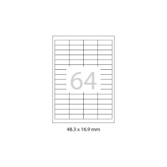 CAJA 100h ETIQUETAS A-SERIES 48,3x16,9mm