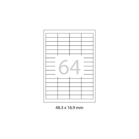 CAJA 100h ETIQUETAS A-SERIES 48,3x16,9mm